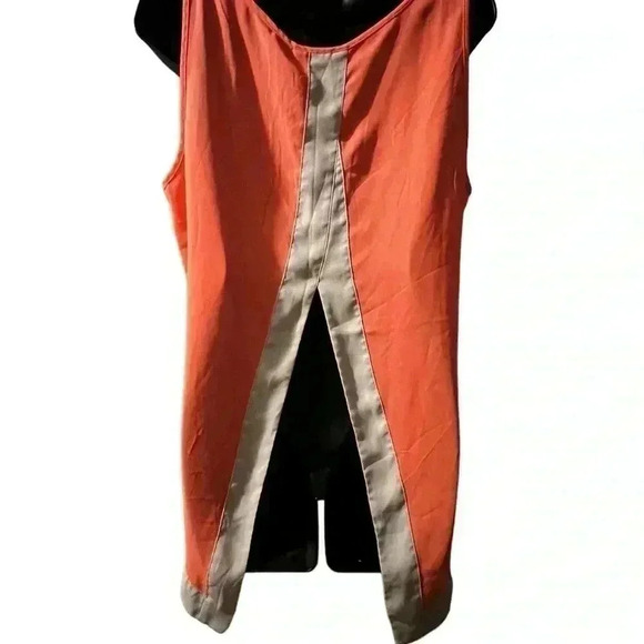 Sheer & Sexy Express Women's Sz XL Peekaboo Open Back Sleeveless Blouse - Picture 2 of 5